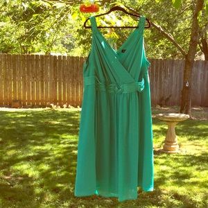 Blue/Green Lane Bryant Dress Size 28